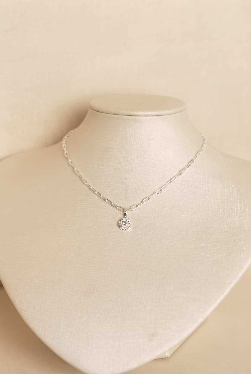Choker Cartier Pingente Prata